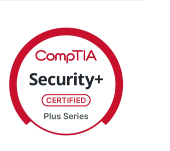 CompTIA Security+ certification badge issued to Hamdou Rabi Wane